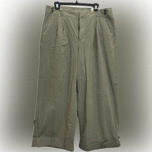 American Eagle Outfitters Olive Wide Leg Pants